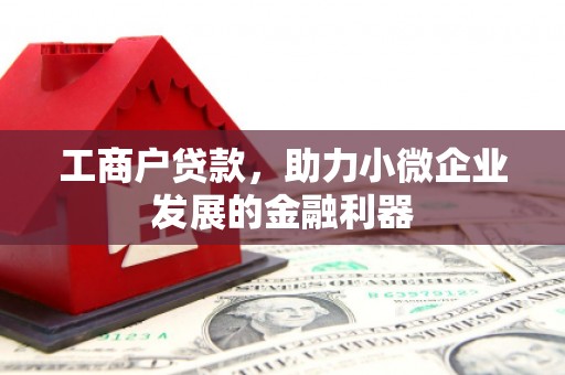 芗城工商户贷款，助力小微企业发展的金融利器