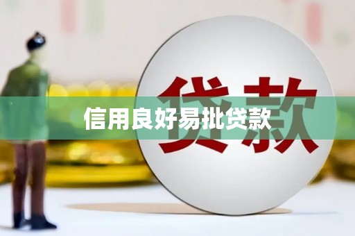 芗城信用良好易批贷款
