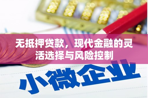 芗城无抵押贷款，现代金融的灵活选择与风险控制