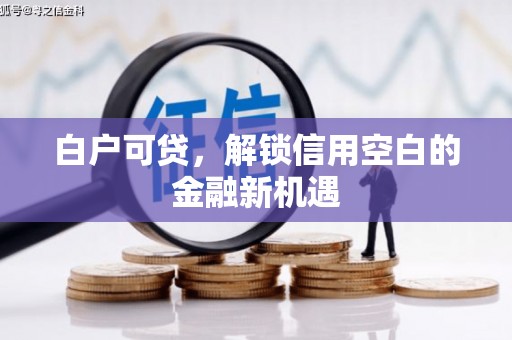 芗城白户可贷，解锁信用空白的金融新机遇