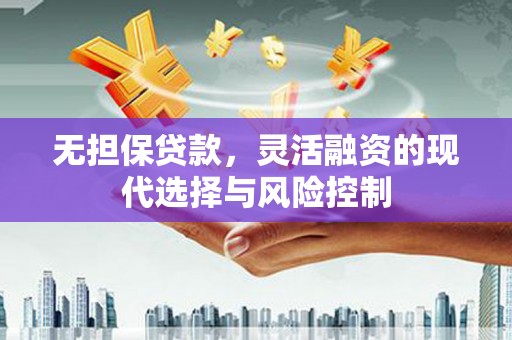 芗城无担保贷款，灵活融资的现代选择与风险控制