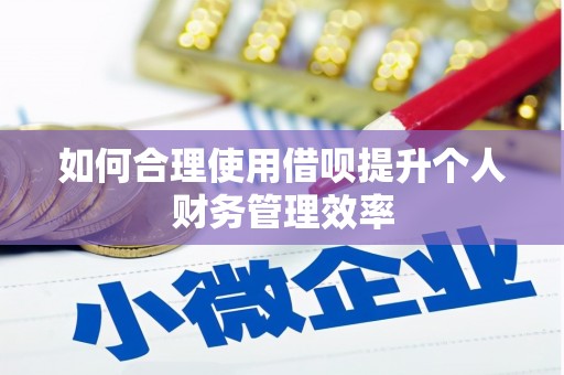 芗城如何合理使用借呗提升个人财务管理效率