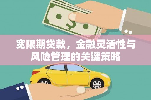 芗城宽限期贷款，金融灵活性与风险管理的关键策略