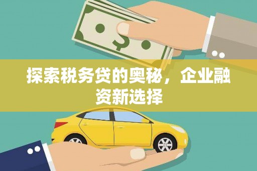 芗城探索税务贷的奥秘，企业融资新选择