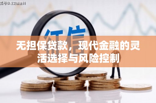 芗城无担保贷款，现代金融的灵活选择与风险控制