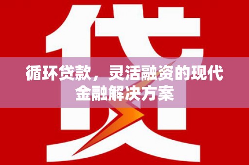 芗城循环贷款，灵活融资的现代金融解决方案
