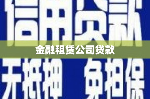 芗城金融租赁公司贷款