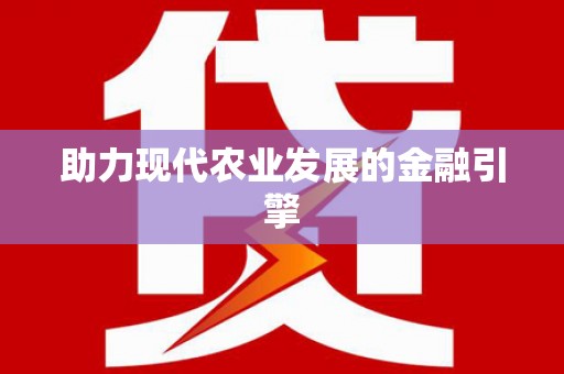 芗城助力现代农业发展的金融引擎