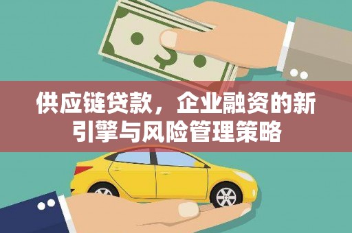 芗城供应链贷款，企业融资的新引擎与风险管理策略