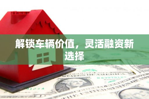 芗城解锁车辆价值，灵活融资新选择