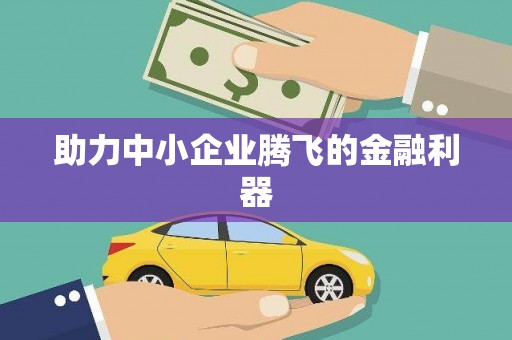 芗城助力中小企业腾飞的金融利器